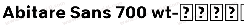 Abitare Sans 700 wt字体转换